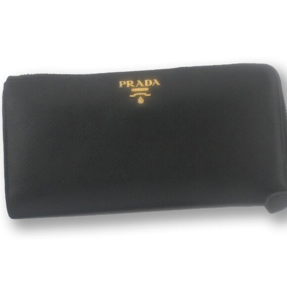 Prada Saffiano Leather Zip-Around Wallet - Picture 2 of 10